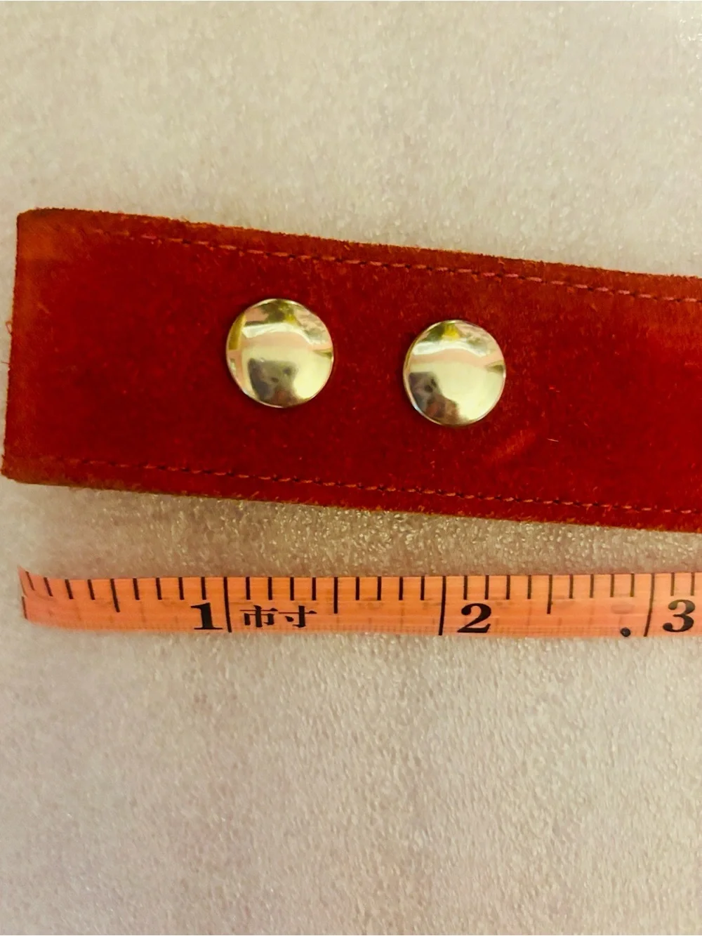 Rich Red Leather Belt